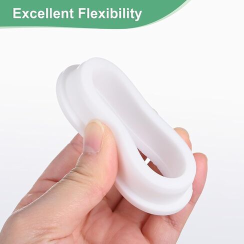 M METERXITY 2-Pack 2 Inch Drill Hole, 1-9/16 Inch ID Silicone Rubber Grommets for Wiring, Wire Cable, Hole Plugs, Automotive, Firewall, Desk, Water Pipe, Hydroponic [White] in Kuwait
