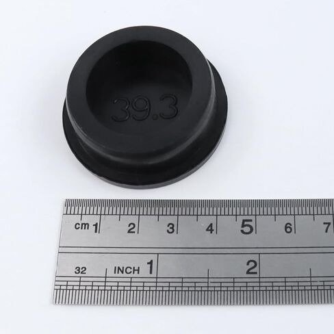 1 1/2" Dia Silicone Hole Plug, 4 Pcs T Shaped Flexible Plugs End Covers for Round Holes, Black Button Holes Stopper for Bottles Pipes (1-1/2") in Kuwait