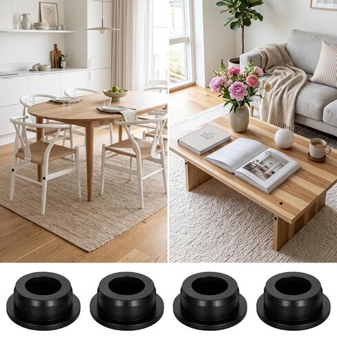 4 PCS Rubber Plugs for Round Holes, 26mm 1 Inch Dia T-Shaped Silicone Plugs, Black Round Snap in Plug Hole Seal Cover Rubber Stoppers Plug Waterproof for Kitchen Rubbers Bulkheads Bottles in Kuwait