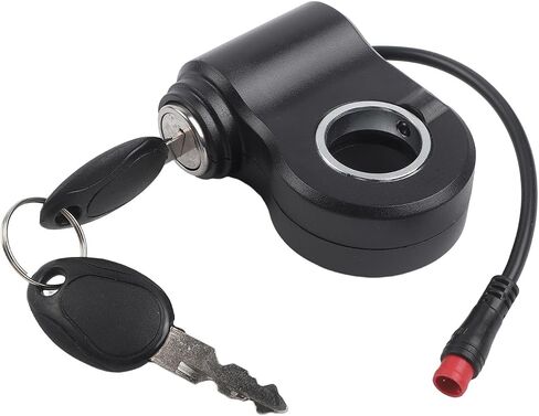 Ignition Lock Assembly for KuKirin for G2 Pro for G2 Max Electric Scooter with 2-Pin Red Connector Key Switch Replacement Part Black in Kuwait