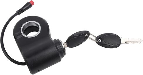 Ignition Lock Assembly for KuKirin for G2 Pro for G2 Max Electric Scooter with 2-Pin Red Connector Key Switch Replacement Part Black in Kuwait