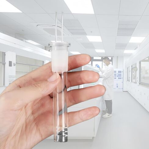 6 Pcs 4.72in Borosilicate Thick Glass Tubes with 2 Cleaning Brushes,14mm Compatible Tube Glass Tube,Steam Chemistry Air Drying Tube in Kuwait