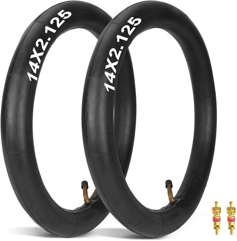 2 حزمة 14x2.125 أنبوب داخلي للدراجة لـ Jetson Bolt Pro استبدال أنابيب دراجة مع جذع صمام بزاوية لدراجات Gotrax الكهربائية والدراجة الإلكترونية ودراجة 14 بوصة 14x1.75 14x1.9 14x1.95 14x2.0 14x2.10 14x2.125 in Kuwait