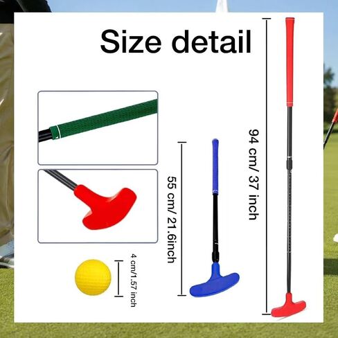 5 Set Golf Putter Bulk,Adjustable Mini Right and Left Handed Two Way Putters,with 5 Golf Balls for Women Men in Kuwait