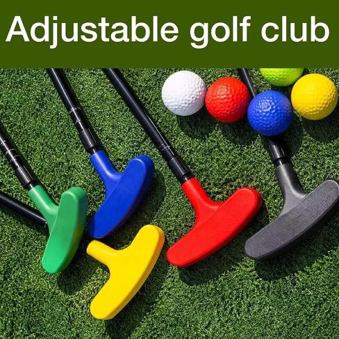 5 Set Golf Putter Bulk,Adjustable Mini Right and Left Handed Two Way Putters,with 5 Golf Balls for Women Men in Kuwait