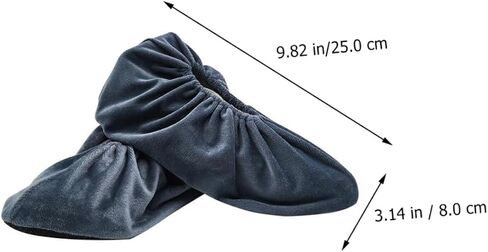 Beaupretty 4Pairs Slip Shoe Covers Thickened Sole Protection for Boys and Random Color Reusable and Durable Lint Shoe Cases for Home and Dorm Use in Kuwait