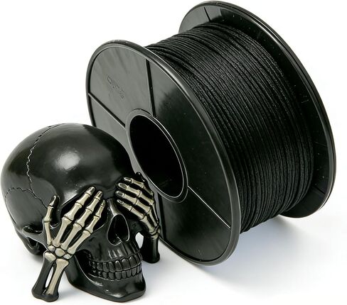 PLA Filament 1.75mm 4 Colors Assorted, 200g Each, Tangle-Free, ±0.02mm, Vacuum Sealed, for FDM 3D Printers (A-PLA-4x200g-Black, White, Red, Blue) in Kuwait