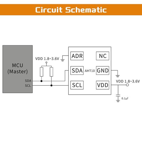 10pcs AHT10 Temperature and Humidity Sensor Module High Precision I2C IIC Communication Replace DHT11 SHT20 AM2302 in Kuwait