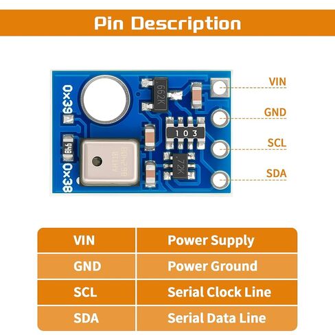 10pcs AHT10 Temperature and Humidity Sensor Module High Precision I2C IIC Communication Replace DHT11 SHT20 AM2302 in Kuwait
