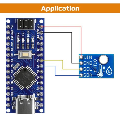 10pcs AHT10 Temperature and Humidity Sensor Module High Precision I2C IIC Communication Replace DHT11 SHT20 AM2302 in Kuwait