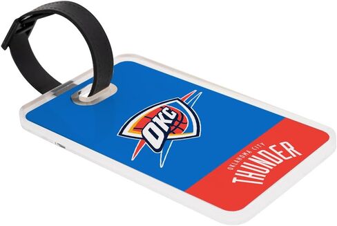 علامة الأمتعة Desert Cactus Oklahoma City Thunder - بطاقة تعريف السفر الرسمية لكرة السلة الوطنية لكرة السلة للحقائب والحقائب والحقائب المحمولة (علامة الأمتعة الأكريليك B) in Kuwait