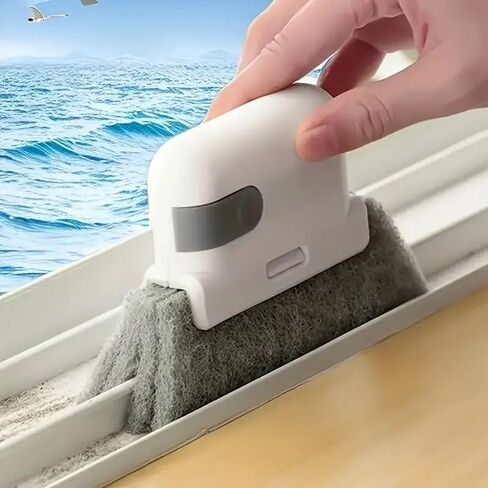 3pcs Window and Door Track Cleaning Brushes -Ergonomic Design for Dust and Debris Removal in Hard-to-Reach Areas,Durable Handle, Soft Cleaning Surface fol Home, Office, Outdoor Use, Home Cleaning Tool in Kuwait