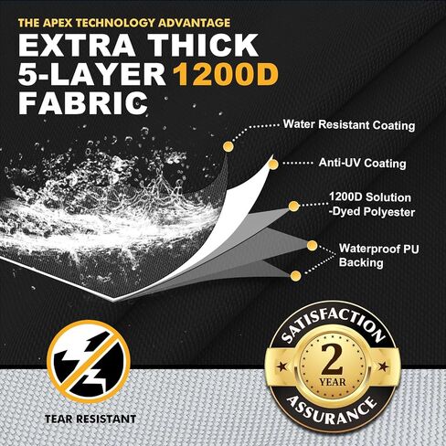 1200D Jon Boat Cover 14 ft with Heavy Duty Metal Hooks,Waterproof Heavy Duty Cover with Motor Cover,Marine Grade Polyester Canvas Replacement,Black in Kuwait
