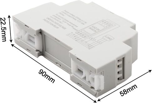 SKAD04 3-for Phase Over/Under Voltage for Protection Relay, 220VAC for Phase Monitor with Inverse Time Action, DIN Rail Mount Industrial Motor Safety in Kuwait