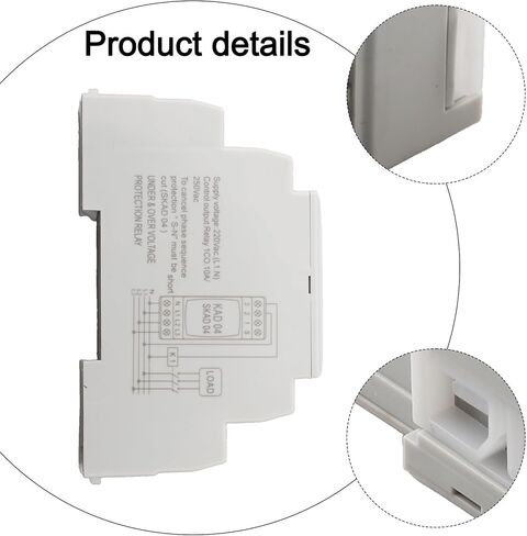 SKAD04 3-for Phase Over/Under Voltage for Protection Relay, 220VAC for Phase Monitor with Inverse Time Action, DIN Rail Mount Industrial Motor Safety in Kuwait