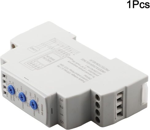 SKAD04 3-for Phase Over/Under Voltage for Protection Relay, 220VAC for Phase Monitor with Inverse Time Action, DIN Rail Mount Industrial Motor Safety in Kuwait