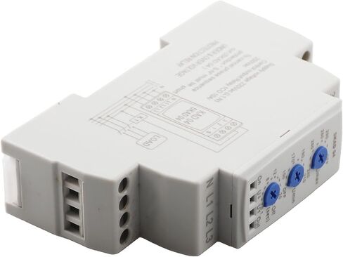 SKAD04 3-for Phase Over/Under Voltage for Protection Relay, 220VAC for Phase Monitor with Inverse Time Action, DIN Rail Mount Industrial Motor Safety in Kuwait