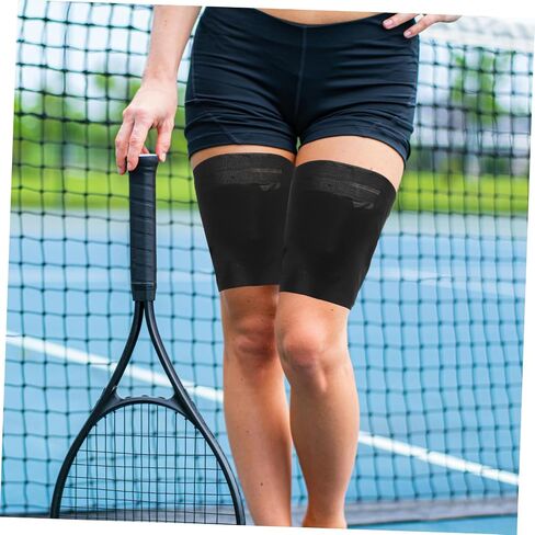 Totority Thigh Chafing Prevention Leg Sleeves Elastic Grip Enhancing Thigh Bands for Soccer Basketball Fitness in Kuwait