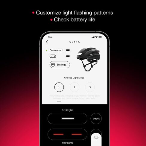 خوذة Lumos Ultra (أسود، بدون MIPS، مقاس M) وغطاء خوذة دراجة مقاوم للماء in Kuwait