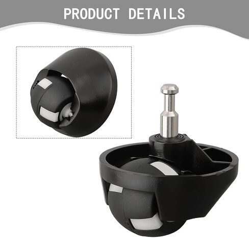 For Mamibot EXVAC660 Front Castor Wheel Assembly Replacement Part for Tesvor X500 Pro S6 S6+ M1 S5 S5MAX and for Neatsvor X500 X520 X600 Pro Robotic Vacuum Cleaner Accessory, Black in Kuwait
