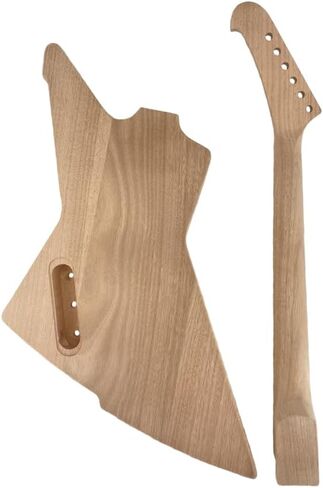 Yinfente DIY Guitar Kit With Mahogany Body Mahogany Neck With Rosewood Fretboard 6 String DIY Electric Guitar Kit With All Components To Build Your Own Guitar in Kuwait