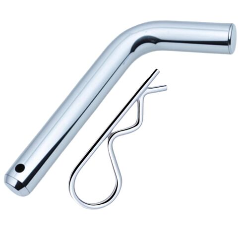 2 Pack Trailer Hitch Pin & Clip with Grooved Head, Heavy-Duty Carbon Steel Construction, 5/8-Inch Diameter, Fits 2-1/2 or 3-Inch Receiver, Clear Zinc-Plated, for Towing Security Quick & Simple Setup in Kuwait