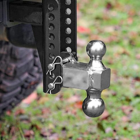 2 Pack Trailer Hitch Pin & Clip with Grooved Head, Heavy-Duty Carbon Steel Construction, 5/8-Inch Diameter, Fits 2-1/2 or 3-Inch Receiver, Clear Zinc-Plated, for Towing Security Quick & Simple Setup in Kuwait