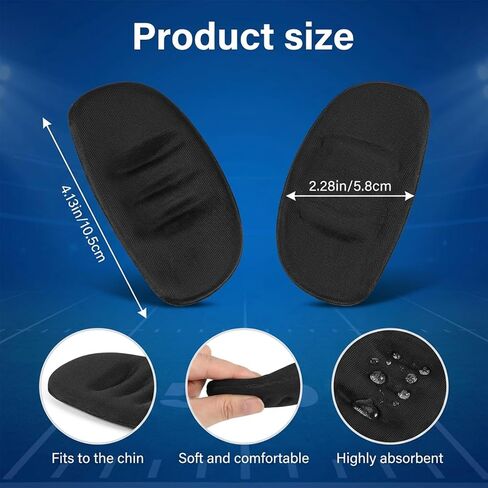 2 Pcs Softball Face Mask Chin Pad Replacement, Softball Fielder's Facemask Chin Cup, Face Defense Cup, Catchers Mask Pads for Baseball Softballs Pitchers Helmet Padding Men Women Teens in Saudi Arabia