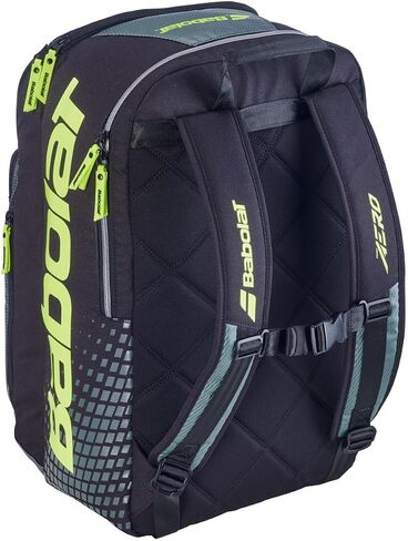 Babolat Pure Aero Tennis Backpack (Metallic Grey/Black/Fluo Yellow) – Optional Accessories in Kuwait