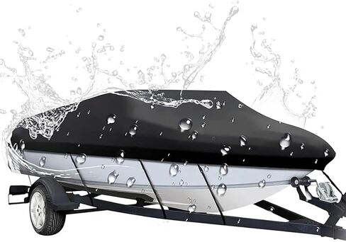 Boat Cover for Boston Whaler Montauk 150/SUPER Sport 150 15' 2010-2026, 420D Oxford Cloth Waterproof Trailerable Boat Cover for V-Hull, Tri-Hull, Runabout All-Weather Protection in Kuwait