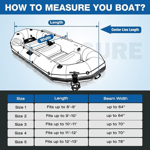 Inflatable Boat Cover 9-10 ft, 1200D Heavy Duty Waterproof Boat Cover with Soft Cotton Lining, UV-Resistant Dinghy Cover with 4 Straps & Motor Cover,Silver in Kuwait
