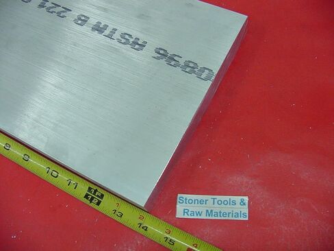 1/2 بوصة × 10 بوصة × 14 بوصة من الألومنيوم 6061 شريط مسطح صلب T6511 لوحة مخزون مطحنة جديدة .500 بوصة in Kuwait