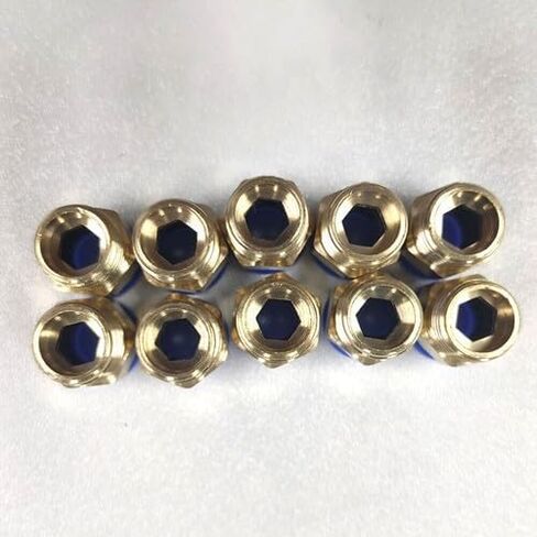 10-Pack PU Air Push-In Fitting: Straight Male Connector, 5/16" (8mm) Tube OD, 1/4" NPT Thread, for Pneumatic Systems in Kuwait