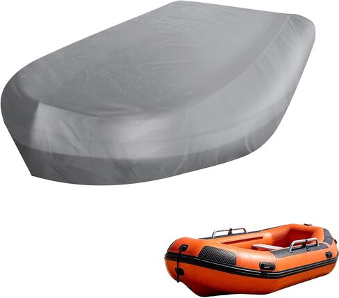 420D Heavy Duty Inflatable Boats Cover for Bestway Hydro-Force Mirovia Pro 2019–2026, Water Resistant Dinghy Cover, All-Weather Protection for Small Boats, Fishing Boats, Rafts,B Grey in Kuwait