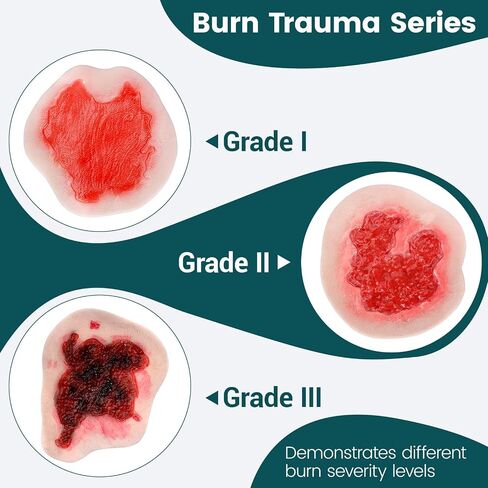 Adhesive Silicone Trauma Simulation Training Kit | Realistic Wound Moulage Kit for EMT, Nursing, First Aid and Emergency Response Training in Kuwait