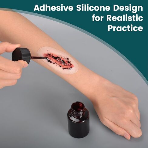 Adhesive Silicone Trauma Simulation Training Kit | Realistic Wound Moulage Kit for EMT, Nursing, First Aid and Emergency Response Training in Kuwait