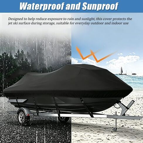 غطاء Jet Ski لـ Kawasaki 750 SXi Pro 1998-2002، أغطية Jetski شديدة التحمل قابلة للقطر، غطاء PWC مقاوم للماء للتخزين والاستخدام الخارجي، غطاء مائي شخصي in Kuwait