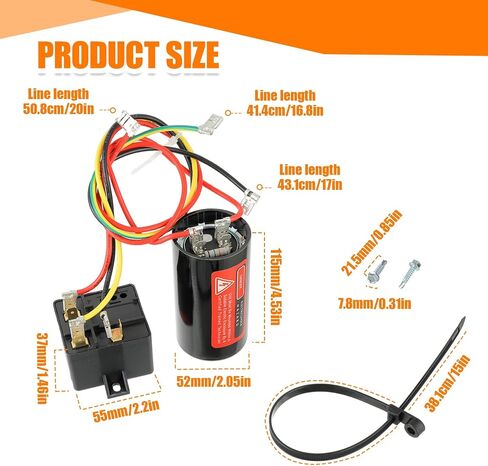 CSR-U2 Hard Start Capacitor Kit | Compressor Saver for 3 1/2 to 5 Ton Units in Kuwait