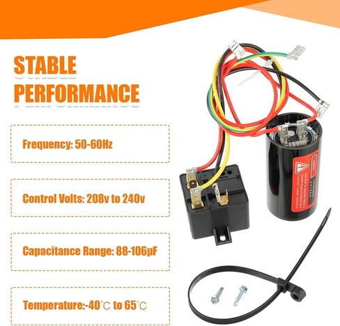 CSR-U2 Hard Start Capacitor Kit | Compressor Saver for 3 1/2 to 5 Ton Units in Kuwait