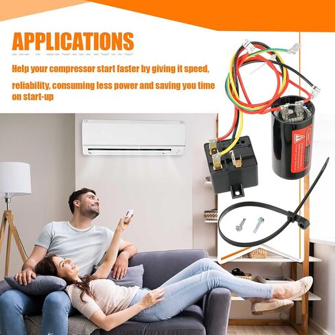 CSR-U2 Hard Start Capacitor Kit | Compressor Saver for 3 1/2 to 5 Ton Units in Kuwait