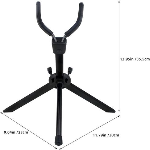 Beavorty Foldable Portable Alto Saxophone Stand Rack Black Adjustable Saxophone Holder for Desktop and Practice for Musicians in Kuwait