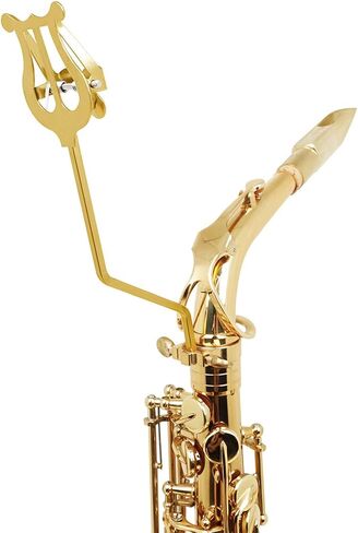 Alto Saxophone Sheet Music Clip Stand, Alloy Elegant Gold Saxophone Sheet Music Stand, Sax Lyre Music Clip for Alto Tenor Sax, Portable Music Stand in Kuwait