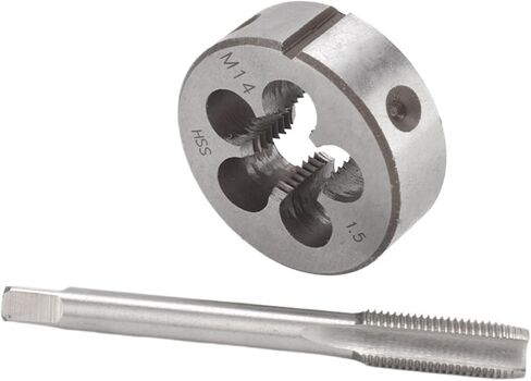 1SET HSS 6542 Multifunction Tap and Die Set M12-M19 Metric Screw Thread Hand Taps Straight Fluted Tool(M19X1.25) in Saudi Arabia