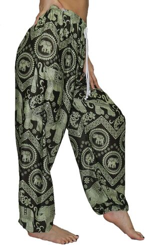 سروال حريمي على شكل فيل من LOFBAZ للنساء S-4XL Plus Yoga Boho Beach Lounge PJs in Kuwait