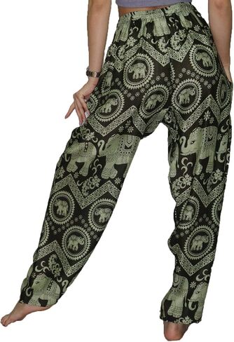 سروال حريمي على شكل فيل من LOFBAZ للنساء S-4XL Plus Yoga Boho Beach Lounge PJs in Kuwait