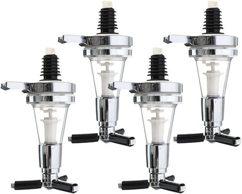 AAGAZA 4 Pieces Dual Purpose Bar Butler Wall Mounted Wine Liquor Spirit Beer Dispenser 30ml in Kuwait