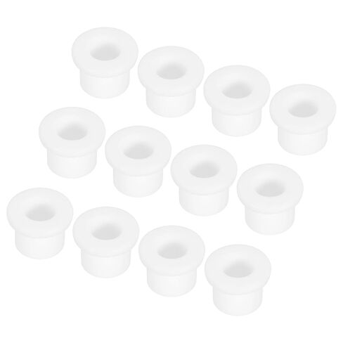 MECCANIXITY 15Pcs t Shape Rubber Grommet Mount Dia 12mm ID 8mm H 12mm White Seal Protection Cable Grommets Flexible for Cable Pipe in Kuwait