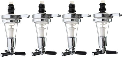 AAGAZA 4 Pieces Dual Purpose Bar Butler Wall Mounted Wine Liquor Spirit Beer Dispenser 30ml in Kuwait