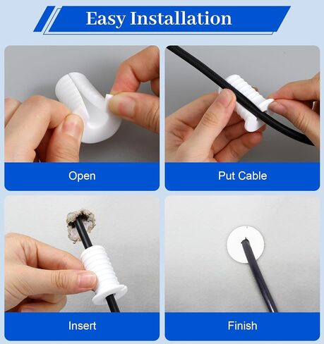 6 Pcs Wall Grommets for Cables, 3/4 Inch White Silicone Starlink Wall Grommet Cable Pass Through Walls Grommet Bushing for Cord Protection, Ideal for RV Office (0.7 Inch Inner Diameter, 1.5 x 1.0 in) in Kuwait