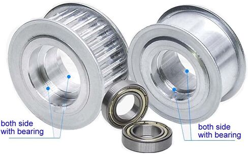 5M 20Teeth Idler Timing Pulley 8mm Bore 5mm Pitch for 15mm Width Belt 5M20T Tensioner Pulley Synchronous Wheel with Bearing (tooth width: 16mm, with tooth; bore: 8mm) in Kuwait